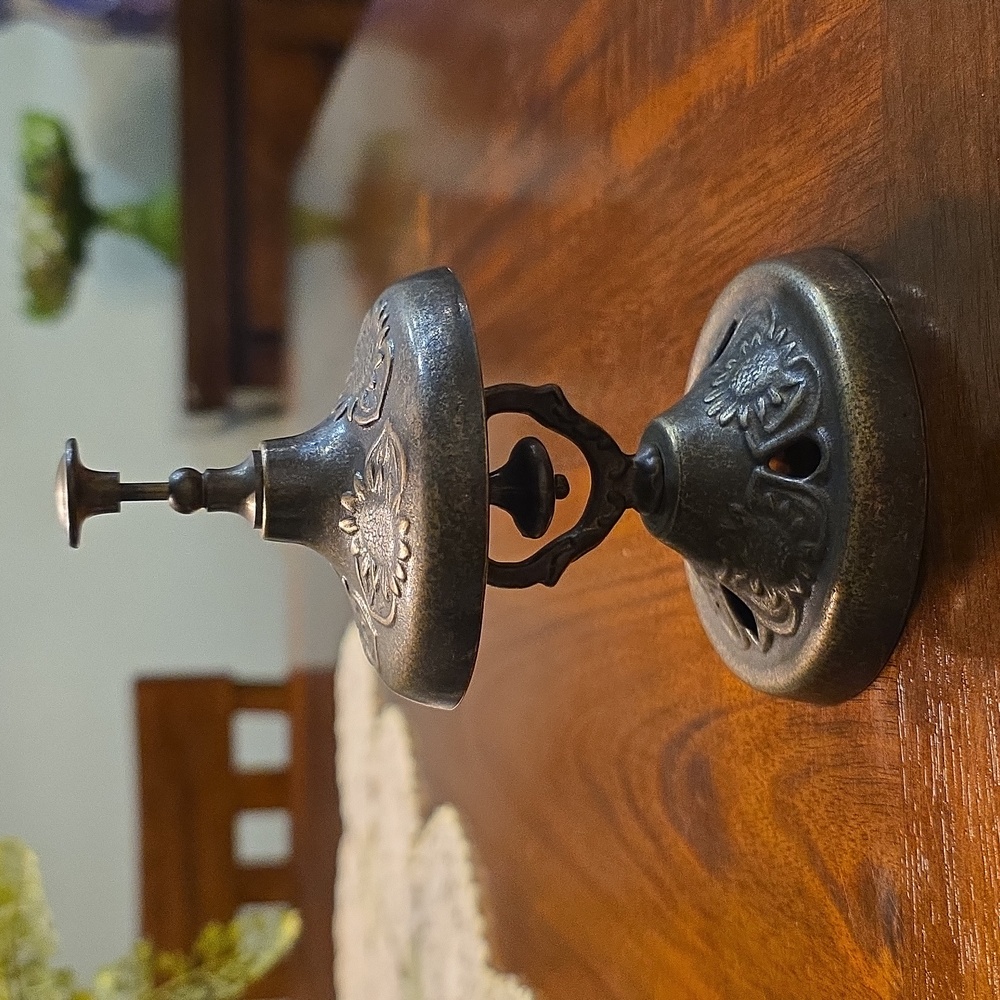 Antique-Style Decorative Bell in Aged Brass Finish